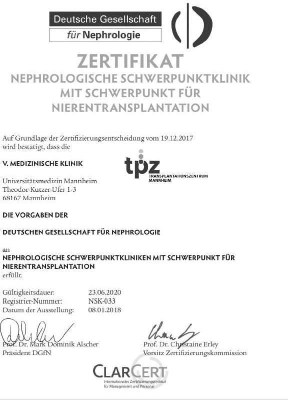 Nephrologische Schwerpunktklinik