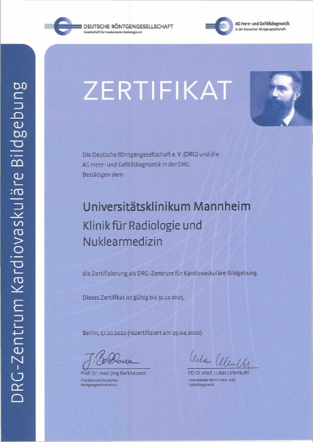 Foto des Zertifikats