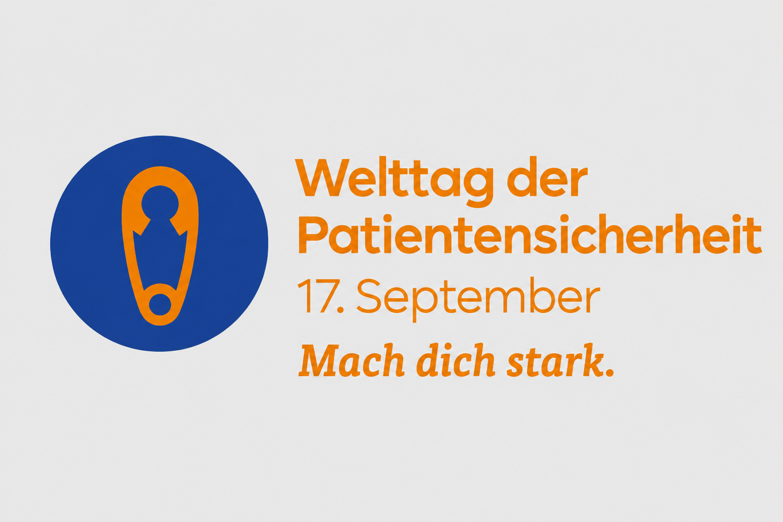 Text auf Bild: Welttag der Patientensicherheit